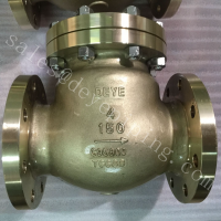 API ANSI B62 C95800 UNS N04400 PTFE Bronze Copper Flanged RF NRV Swing Check Valve