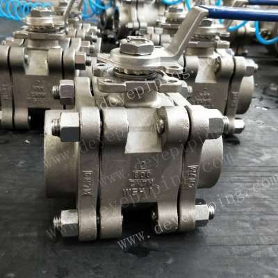 ALLOY 20 STEEL CN7M  800LBS BALL VALVE WITH BW ENDS