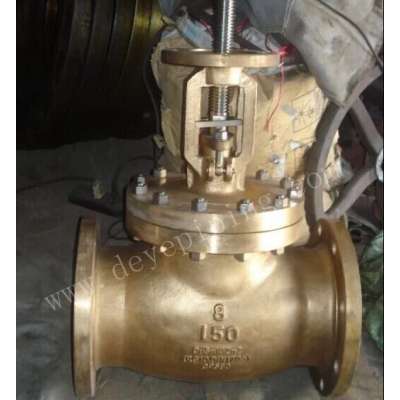 150lbs API Bronze Copper C83600 C95800 B62 Flanged Globe Valve