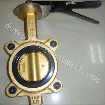 Industry 150lbs 300lbs C95800 B62 Bronze Copper Butterfly Valve