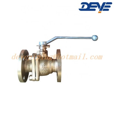 Industry 150lbs 300lbs C95800 B62 Bronze Copper Flanged Ball Valve for sea Water