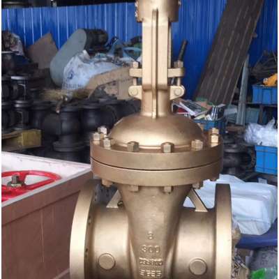 300lbs ANSI API Copper Bronze B62 C95800 Gate Valve for Sea Water with Flange RF