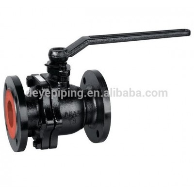 DIN F4 ANSI Flanged Cast Ductile Iron GG25 GGG40 Ball Valve