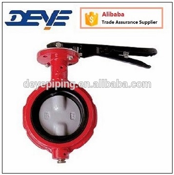 Ductile Iron Weco Wafer Butterfly Valve Hydraulic  for water with 125LBS 150LBS