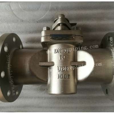 2 way full bore DIN PN16 PN25 Sleeve Type Soft Sealing Plug valve