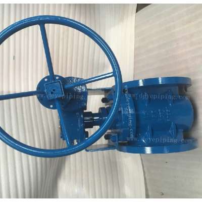 API Sleeve Type Soft Sealing Plug valve with gear wheel