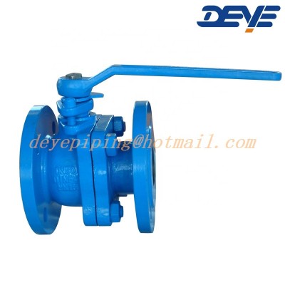 DIN Gray Cast Iron Flanged Ends Ball Valve