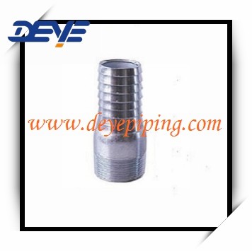 Black or Galvanized GI Steel King Nipple