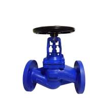 DIN API Bellow seal flange cast iron globe valve for water