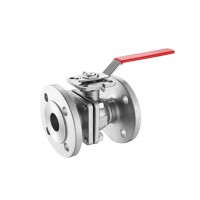 ANSI standard stainless steel ball valve flange type 3-way ball valve with handle